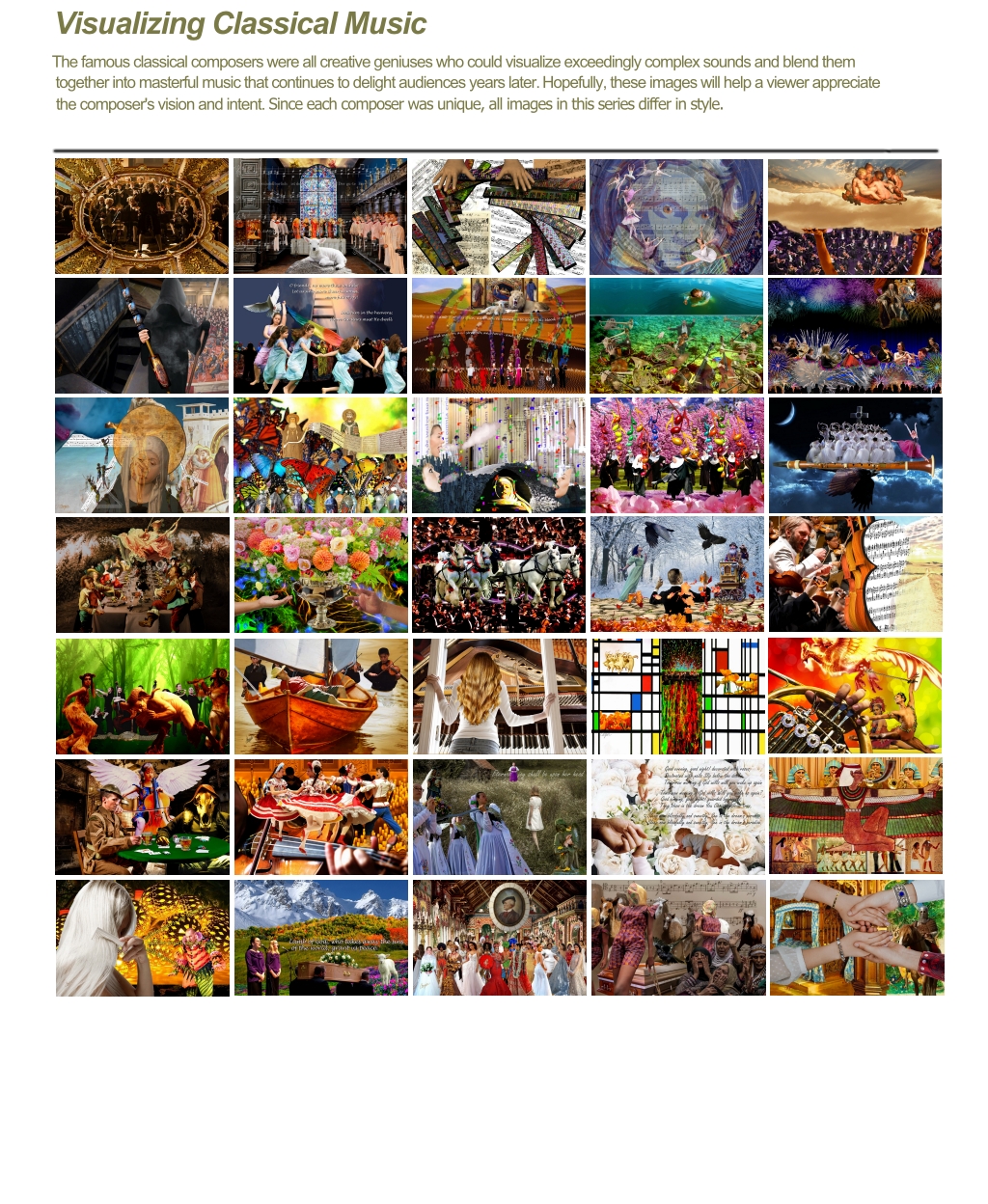 Visualizing classical music